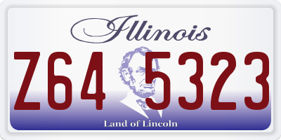 IL license plate Z645323