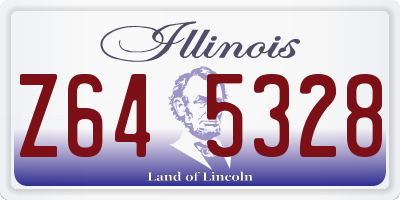 IL license plate Z645328