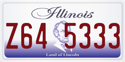IL license plate Z645333