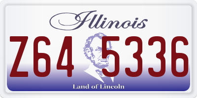 IL license plate Z645336