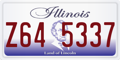 IL license plate Z645337