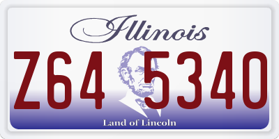 IL license plate Z645340