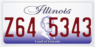 IL license plate Z645343