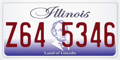 IL license plate Z645346