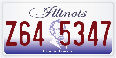 IL license plate Z645347