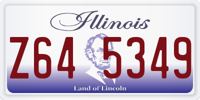 IL license plate Z645349