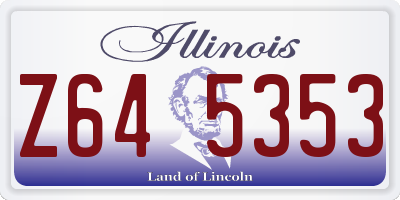 IL license plate Z645353
