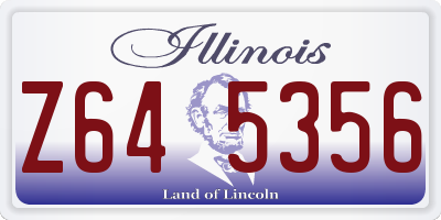 IL license plate Z645356