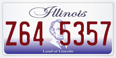 IL license plate Z645357