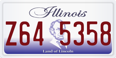 IL license plate Z645358