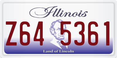 IL license plate Z645361