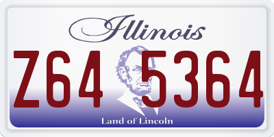 IL license plate Z645364