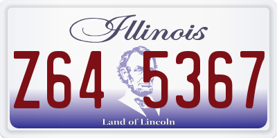IL license plate Z645367
