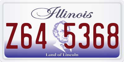 IL license plate Z645368