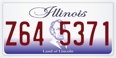 IL license plate Z645371