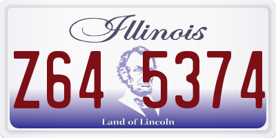 IL license plate Z645374