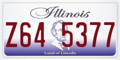 IL license plate Z645377