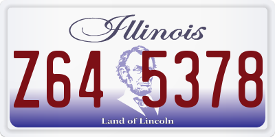 IL license plate Z645378
