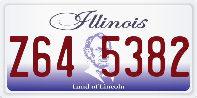 IL license plate Z645382