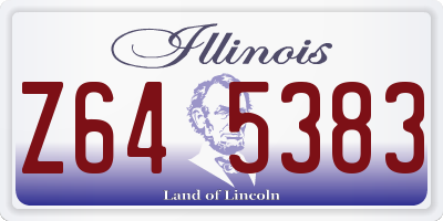 IL license plate Z645383