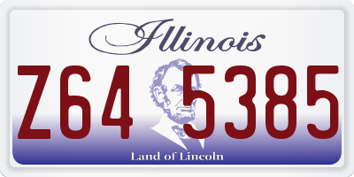 IL license plate Z645385