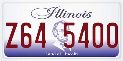 IL license plate Z645400