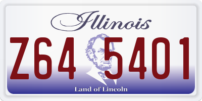 IL license plate Z645401