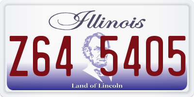 IL license plate Z645405