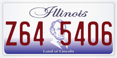 IL license plate Z645406