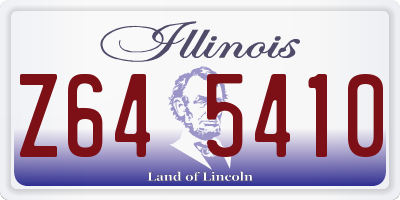 IL license plate Z645410
