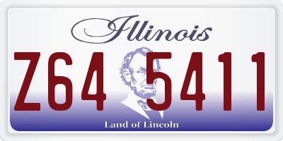 IL license plate Z645411