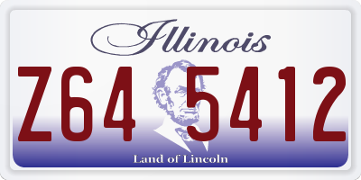 IL license plate Z645412