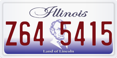 IL license plate Z645415