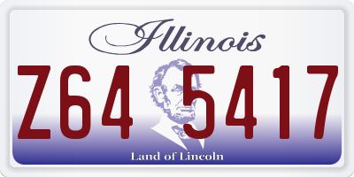 IL license plate Z645417