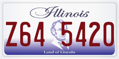 IL license plate Z645420