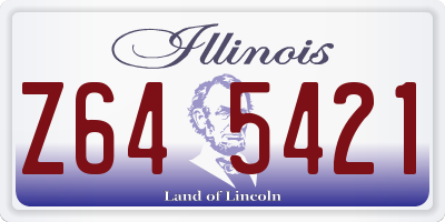 IL license plate Z645421
