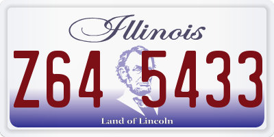 IL license plate Z645433