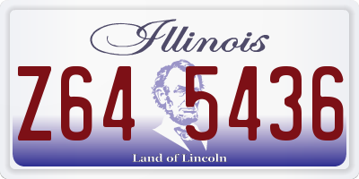 IL license plate Z645436
