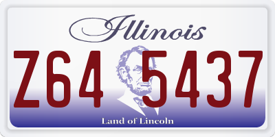 IL license plate Z645437