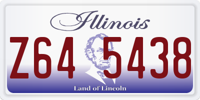 IL license plate Z645438