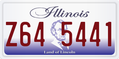 IL license plate Z645441