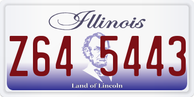 IL license plate Z645443