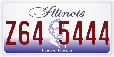 IL license plate Z645444