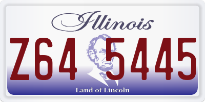 IL license plate Z645445