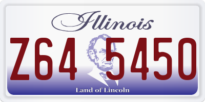 IL license plate Z645450