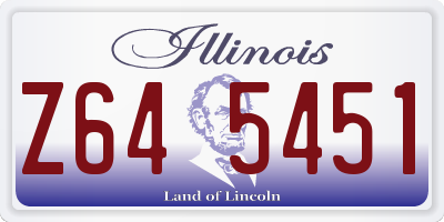 IL license plate Z645451