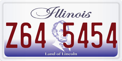 IL license plate Z645454
