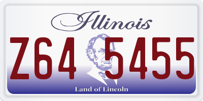 IL license plate Z645455