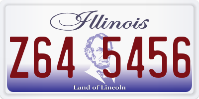IL license plate Z645456