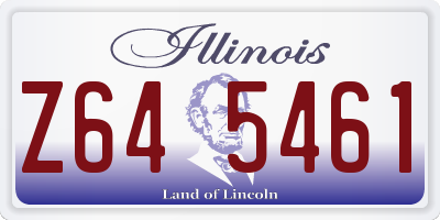 IL license plate Z645461